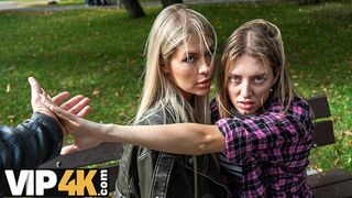 VIP4K. Sexy and horny lesbian Zlata Shine decided to fuck to get a job. Hot sex with Zlata Shine, Fa