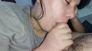 best blowjob and handjob ever, she puts the dick inside her throat driving him crazy????????????????????????????