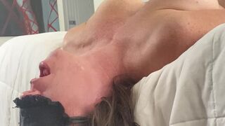 Latina Milf is Deepthroating the neighbor while hubby is at work and she gets down on a hard cock