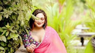 Pink Saree Fashion Video Saree Lover Video Bold Shoot