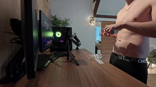 I couldn't resist fucking this soaking wet pussy and cumming inside of it! Loud moans & Close up cam